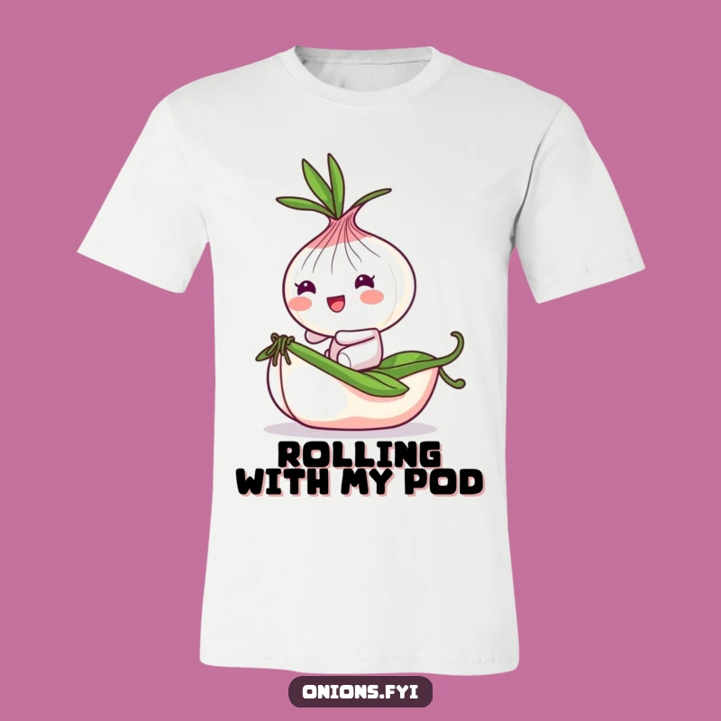 Funny Onion Pea Rider T-Shirt: Joyful Gift for Anyone with a Playful Heart