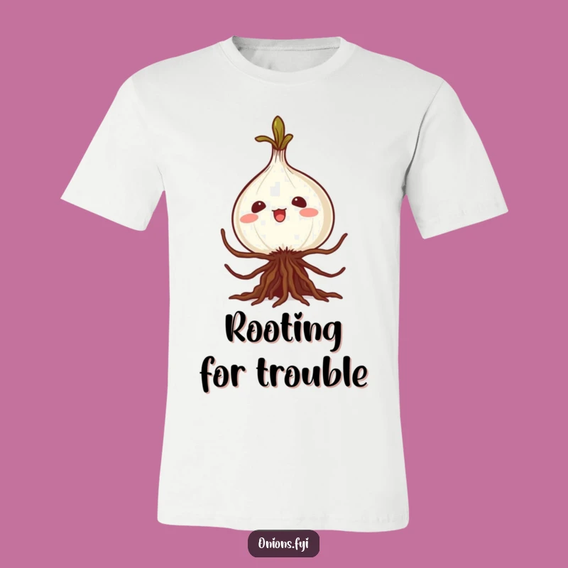 Funny Kawaii Onion Caper T-Shirt A Hilarious Herb Garden Delight