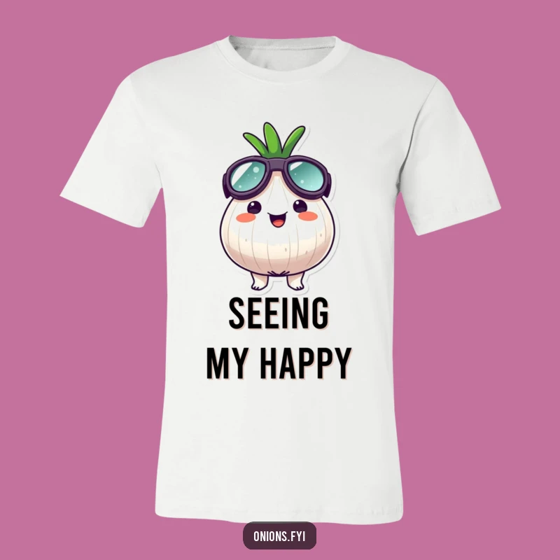 Funny Happy Goggles Onion T-Shirt - Adventure Ready & Joyful Style