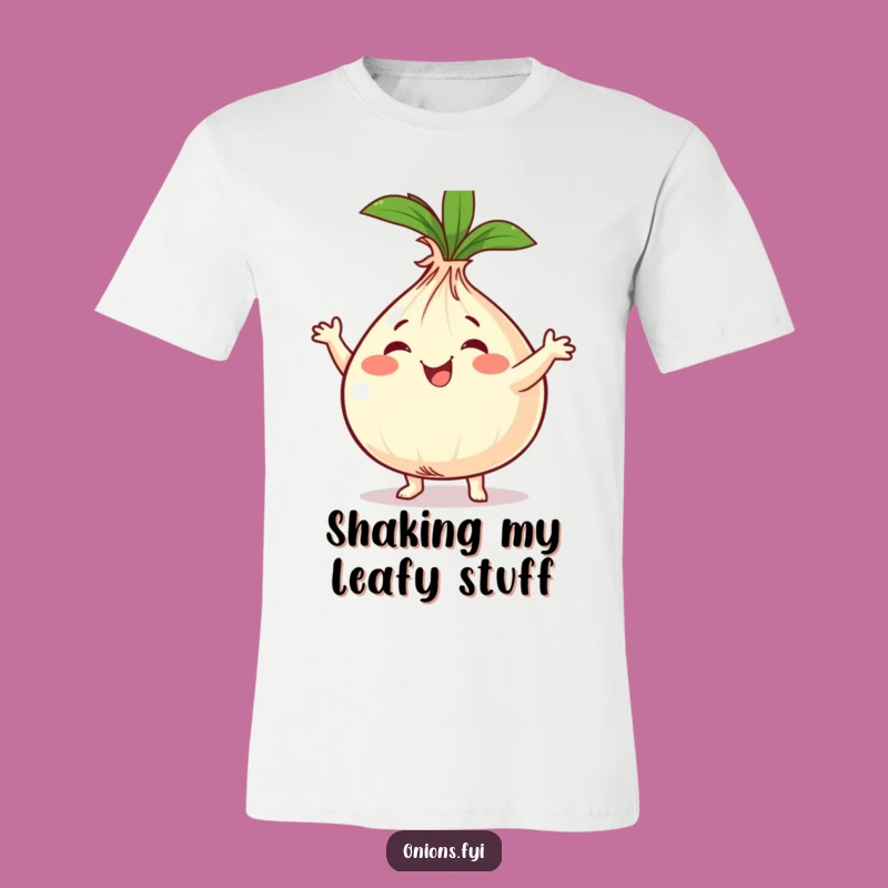 Funny Onion Dancer T-Shirt - Lively Veggie Boogie Tee for Fun Times