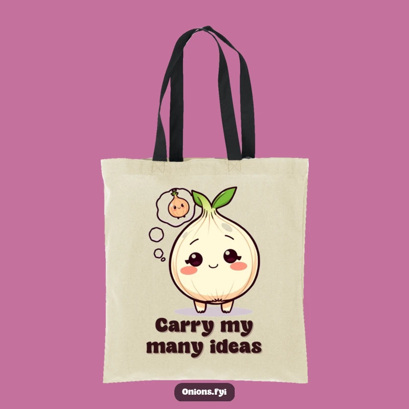 Funny Onion Tote Bag: Winking Onion Accessory for Daily Laughs