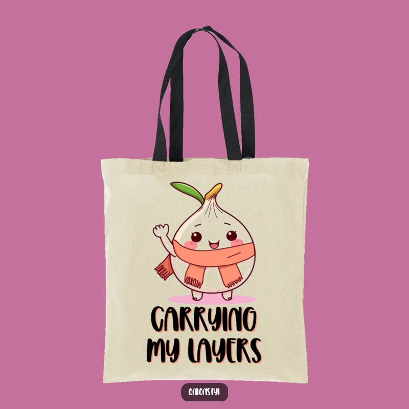 Funny Onion Tote Bag: Carry Your Joy and Veggies