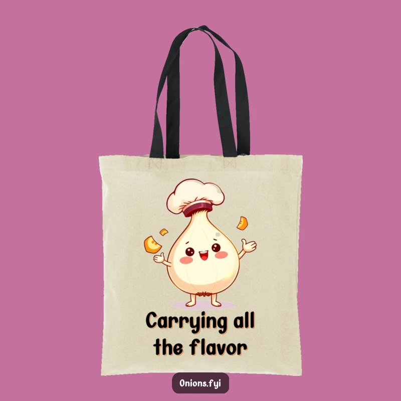 Funny Chef Onion Tote Bag - Carry Your Laughs and Groceries in Style!