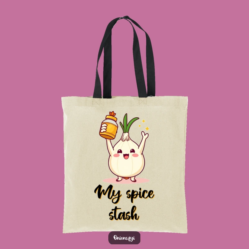 Funny Golden Spice Onion Tote Bag - Carry Your Culinary Triumph