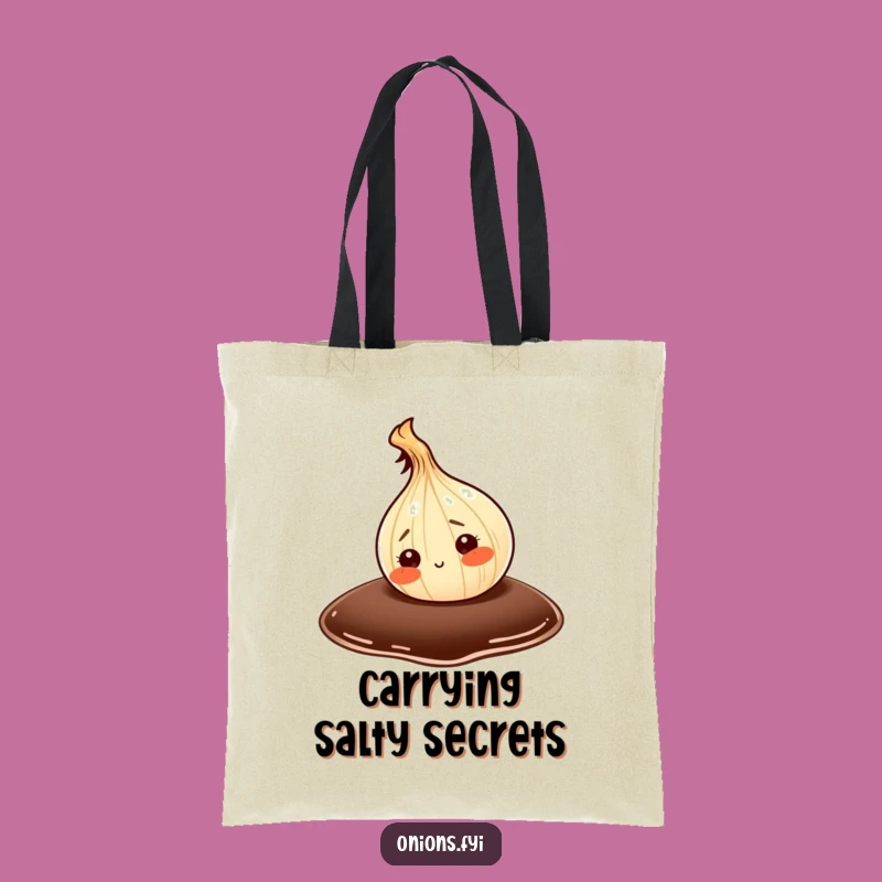 Funny Onion Exploring Soy Sauce Tote Bag: Stylish Accessory for Foodies Gift