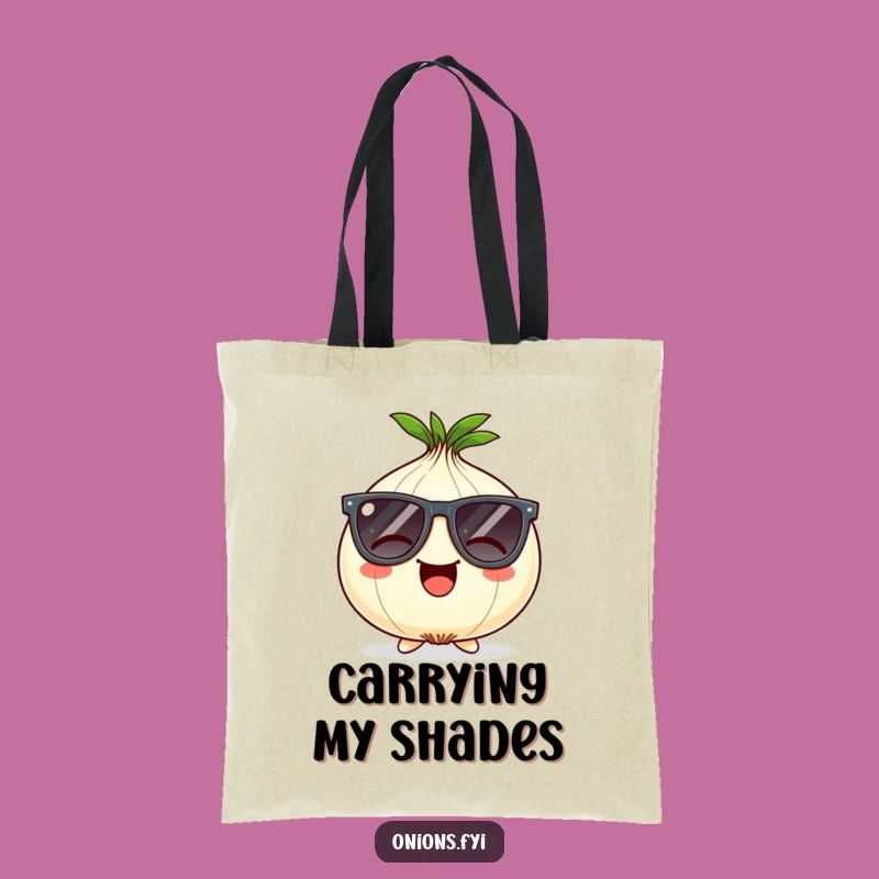 Funny Onion Sunglasses Tote Bag: Carry Your Coolness with This Hilarious Bag