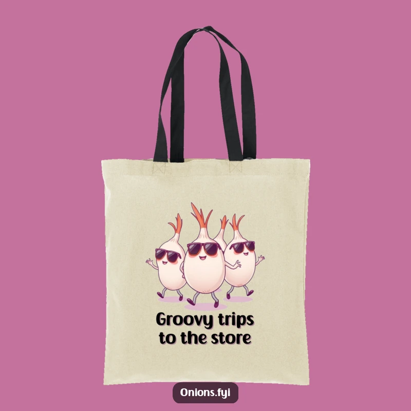 Funny Onion Sunglasses Tote Bag - Party Crew Carryall, Unique Funny Gift!