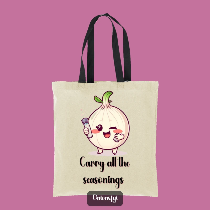 Funny Onion Wink Tote Bag: Carry Your Laughs in Style, Hilarious Gift