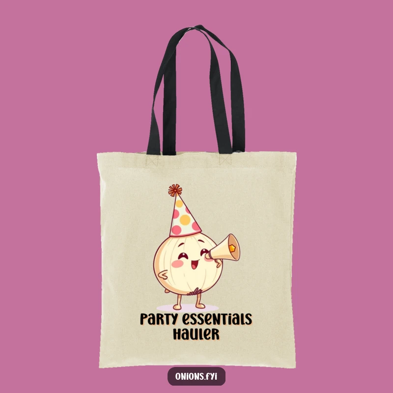 Funny Party Onion Tote Bag: Honking Humor, Great for Gifts!