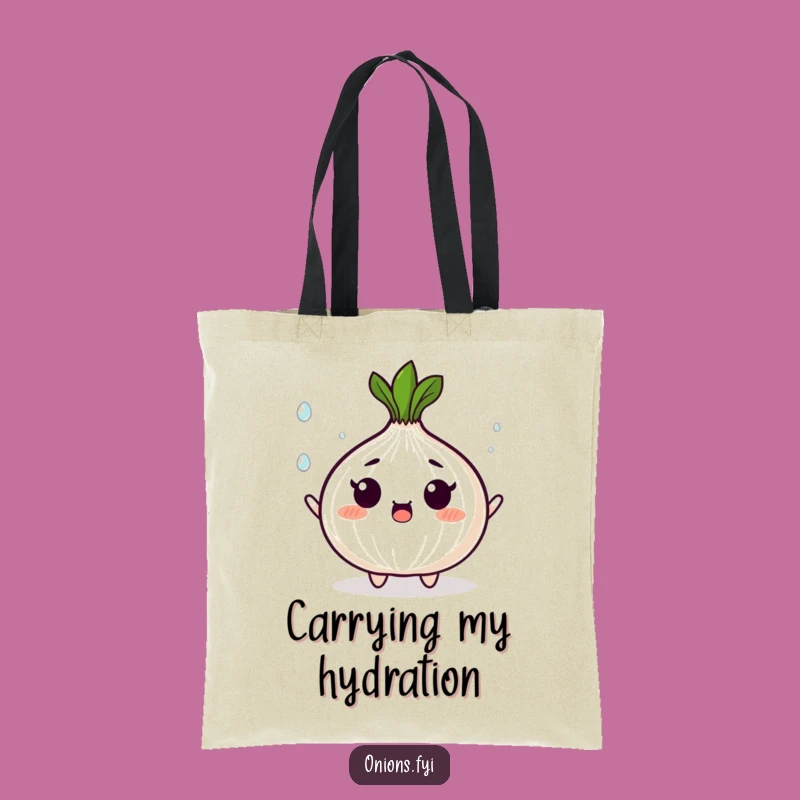 Funny Tote Bag: Onion Droplet Juggling, Busy Life Style, Practical Gift