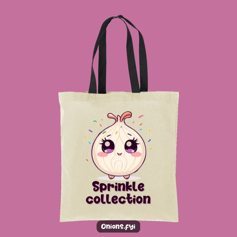 Funny Sprinkle Lover Onion Tote Bag: Carry Your Sweetness